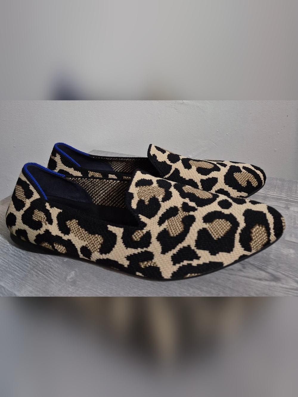 Rothy’s The Almond Loafer Desert Cat Leopard Cheetah Print Size 9.5 - Picture 1 of 7